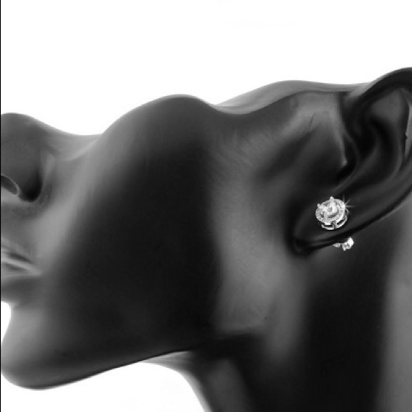 Round Stud Earrings - Picture 5 of 8